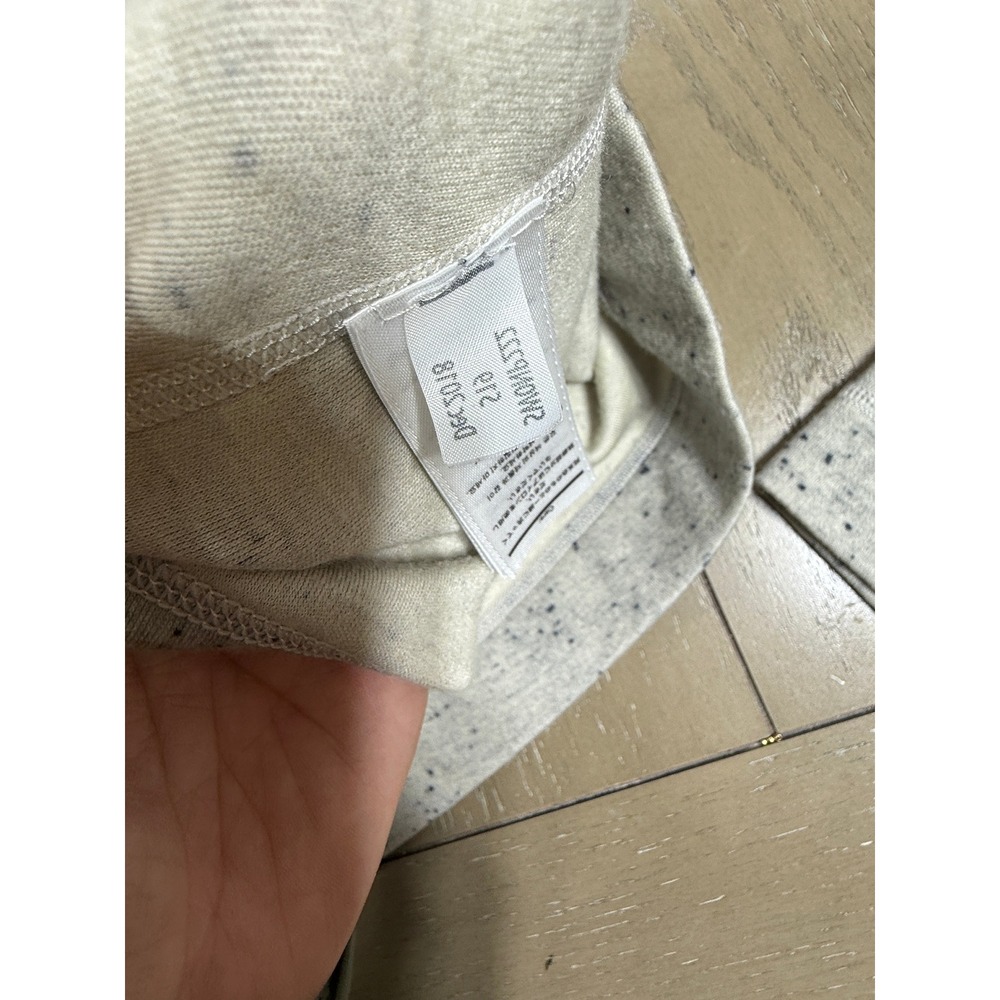 Smartwool Pullover Womens Medium Grey Speckled 100% Merino Wool Quarter Zip Base - Picture 6 of 8